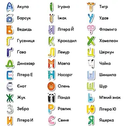 Гра магнітна DoDo Магнітні літери українською (4017798) - мініатюра 3