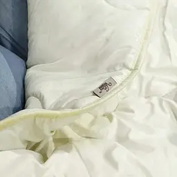 Ковдра євро вовняна Viluta Comfort 21381 200x220 см бежева - мініатюра 5