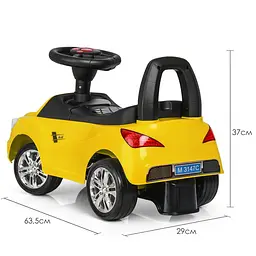 Каталка-толокар Bambi M 3147C-6 Жовтий музичний - мініатюра 3