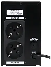 Джерело безперебійного живлення LogicPower 650 ВА / 390 Вт / 7.5 А*ч (00001078) - мініатюра 4