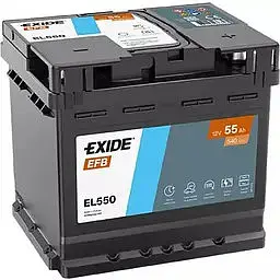 Автомобільний акумулятор EXIDE Start-Stop EFB 6СТ-55Ah АзЕ 540A (EN) EL550 - мініатюра 2