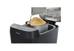 Panasonic Хлібопічка 700Вт програм-18 максимальна вага -1 кг форма-круг пластик чорний - мініатюра 8