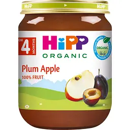 Органічне фруктове пюре HiPP Сливи з яблуками 125 г