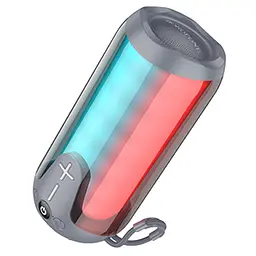 Портативна bluetooth колонка Borofone BR33 TWS з LED підсвічуванням grey - мініатюра 2