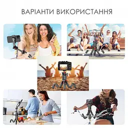 Гнучкий штатив тринога Восьминіг із кріпленням для телефону BRB C03 - мініатюра 5