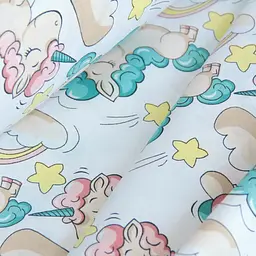 Дитяча постільна білизна в ліжечко WHITE UNICORN, білий (UnicornWhite_Starfall_140) - мініатюра 9