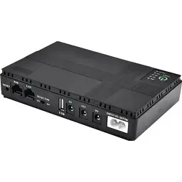 ДБЖ для роутера Merlion MINI DC1018P, 18W, Output: USB-5V, DC-5V/9V/12V, POE-15/24V, 1/2A, Li-ion 10400mAh, 160х105х32мм - мініатюра 2