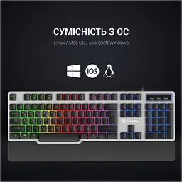 Клавіатура GamePro GK599 Stinger USB Grey (GK599) [111021] - мініатюра 10