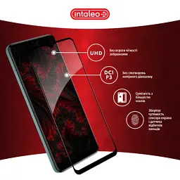 Скло захисне Intaleo Full Glue Nokia C32 Black (1283126582240) - мініатюра 4