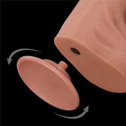 Фалоімітатор LoveToy Sliding-Skin Dual Layer Dong King Sized 36 см тілесний - мініатюра 7