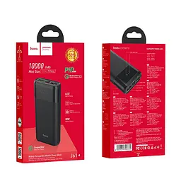 Портативна батарея Hoco Companion PD+QC3.0 J61 10000 mAh Black - мініатюра 3