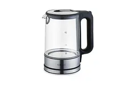 Електрочайник скляний Metec 1.7 л чорний 700012