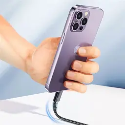 Дата кабель USB 2.0 AM to Lightning + Micro 5P + USB-C 1.2m 100W Essager (EXCMTL-JJ01-P) - мініатюра 6
