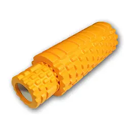 Масажний ролик EasyFit Grid Roller Double 33 см Помаранчевий (EF-7737s-5)
