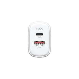 Мережевий зарядний пристрій ArmorStandart Poweraze 25W GaN Type-C + USB-A White (ARM87067) - мініатюра 3