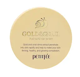 Гідрогелеві патчі для очей Золото-Равлик Gold/Snail Hydrogel Eye Patch Petitfee & Koelf 60 шт