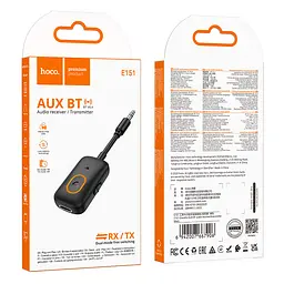 Bluetooth-ресивер HOCO E151 Graceful AUX BT audio receiver/transmitter Чорний - мініатюра 2