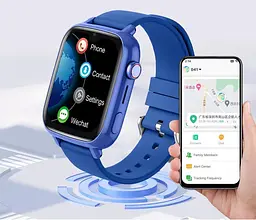 Дитячий смарт годинник-телефон Lemfo M78 з GPS відстеженням, 4G сім-картою, відеодзвінком, прослушкою та кнопкою SOS Рожевий - мініатюра 6