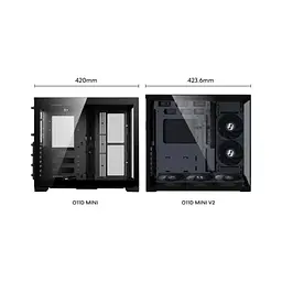 Корпус для ПК Lian Li O11 Dynamic Mini V2, Black (G99.O11DMIV2X.00) - мініатюра 9
