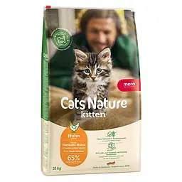 Сухий корм для кошенят всіх порід Mera Cats Nature Kitten Chiken (Huhn) з куркою 10 кг