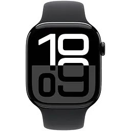 Смарт-годинник Apple Watch Series 10 GPS, 42mm, Jet Black, Black Sport Band, M/L (Grade B) Seller Refurbished - мініатюра 2