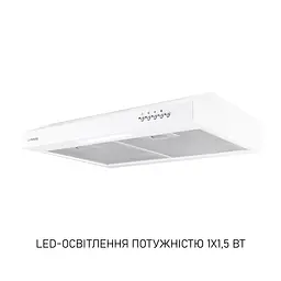 Витяжка плоска Minola HPL 512 WH - мініатюра 4