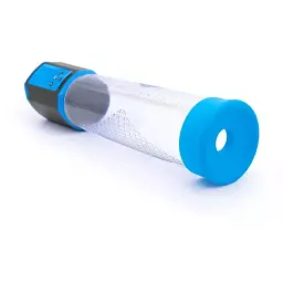 Автоматична вакуумна помпа Men Powerup Passion Enlargement system Blue що перезаряджається 5 режимів - мініатюра 2