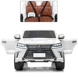 Дитячий електромобіль Машина Bambi M 3906 MP4 EBLR-1 Lexus Білий - мініатюра 4