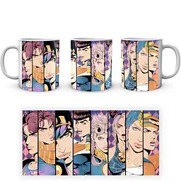 Кухоль GeekLand Неймовірні пригоди ДжоДжо JoJo's Bizarre Adventure Головні герої Портрети JJ 02.408 330 мл білий - мініатюра 3
