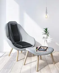 Масажна накидка на крісло NAIPO Neck & Back Massager з підігрівом, вібрацією та функцією масажу Шиатцу; модель - MGBK-2606H - мініатюра 5