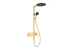 Душова система з термостатом Hansgrohe Raindance Alive S 300 1jet EcoSmart з ShowerSelect Comfort polished gold optic 24583990
