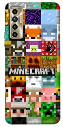 TPU чохол Demsky Minecraft collage для TECNO Camon 17P