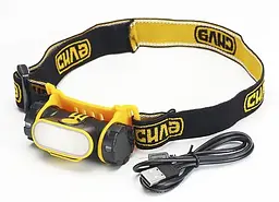 Ліхтар налобний Premium Pro Вольт LED USB Li-ion 18650 150 лм 2200 мАг 30412 - мініатюра 2