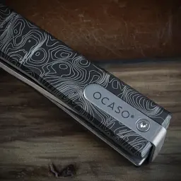 Ніж Ocaso Solstice, Engraved titanium, Topo Pattern, Satin (10ETS) - мініатюра 5
