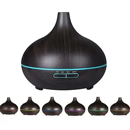 Зволожувач повітря Aroma Diffuser 115-021 з підсвіткою Чорний - мініатюра 2