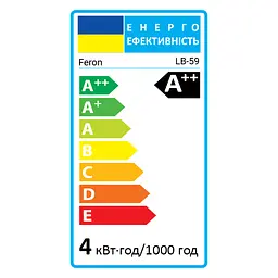Світлодіодна лампа Feron Filament LB-59 4 Вт E14 4000K свічка на вітрі - мініатюра 2
