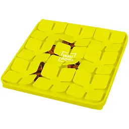 Миска-килимок для собак та котів Waudog Silicone для пошуку корму 205х205х17 мм жовтий - мініатюра 4