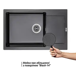 Кухонна мийка Lidz 781x510/200 BLM-14 (LIDZBLM14781510200) - мініатюра 3