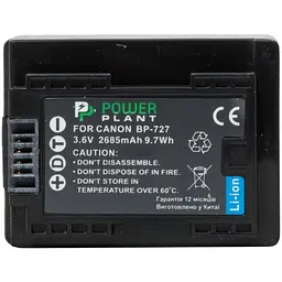 Акумулятор PowerPlant BP-727 для Canon (DV00DV1386) [170153] - мініатюра 2