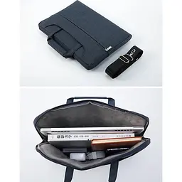Сумка для ноутбуку Denim with Straps 13/14.2'' Navy Blue - мініатюра 4
