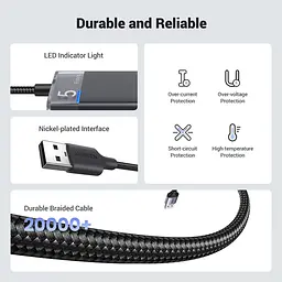 Хаб USB 3.0 -> 4хUSB-A 3.2 Gen1 10Gbps Black CM219 Ugreen - мініатюра 5