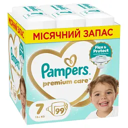 Підгузки Pampers Premium Care Розмір 7 (15+ кг) 99 шт (8006530223584)
