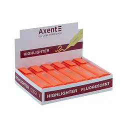 Маркер Axent Highlighter 2537-A, 1-5 мм клиноп. помаранчевий (2537-12-A) - мініатюра 2