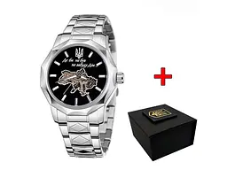 Наручний годинник 024 Не забуду дім Silver-Black Awarder acs0031825 - мініатюра 2