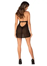 Пеньюар Obsessive Medilla chemise & thong M/L - мініатюра 7