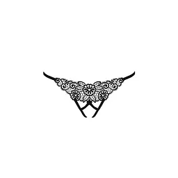 Мереживні трусики VIOLANTE THONG black - Passion Exclusive L/XL - мініатюра 5