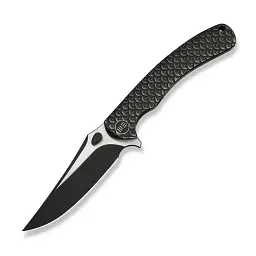 Ніж складаний Weknife Dracarys Bohler M390 титан 6AL4V чорний clip-point