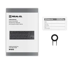 Механічна ігрова клавіатура REAL-EL M5 USB RGB Black - мініатюра 8