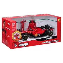 Автомодель з фігуркою Bburago Ferrari SF-23, 1:24 в асортименті (18-26809) - мініатюра 8
