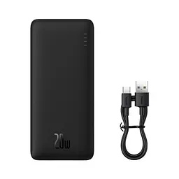 Універсальна мобільна батарея Baseus Airpow 20W 10 000 mAh чорний PPQD090001 - мініатюра 3